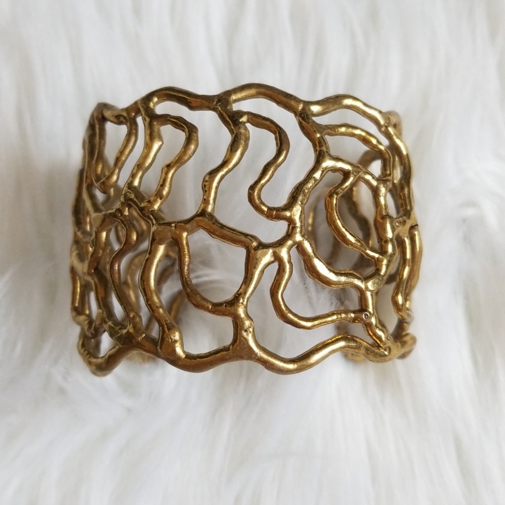 Bracelet Cuff plus green & heart j.crew bracelets